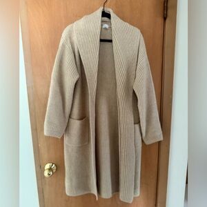 a new day Tan Ribbed Cardigan